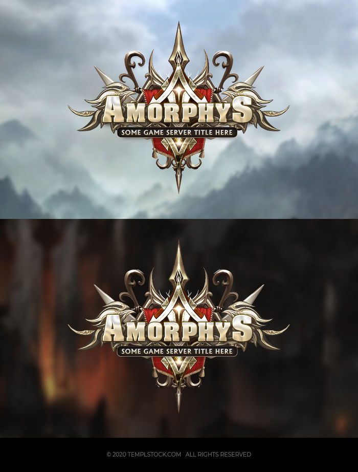 Amorphys Editable Game logo