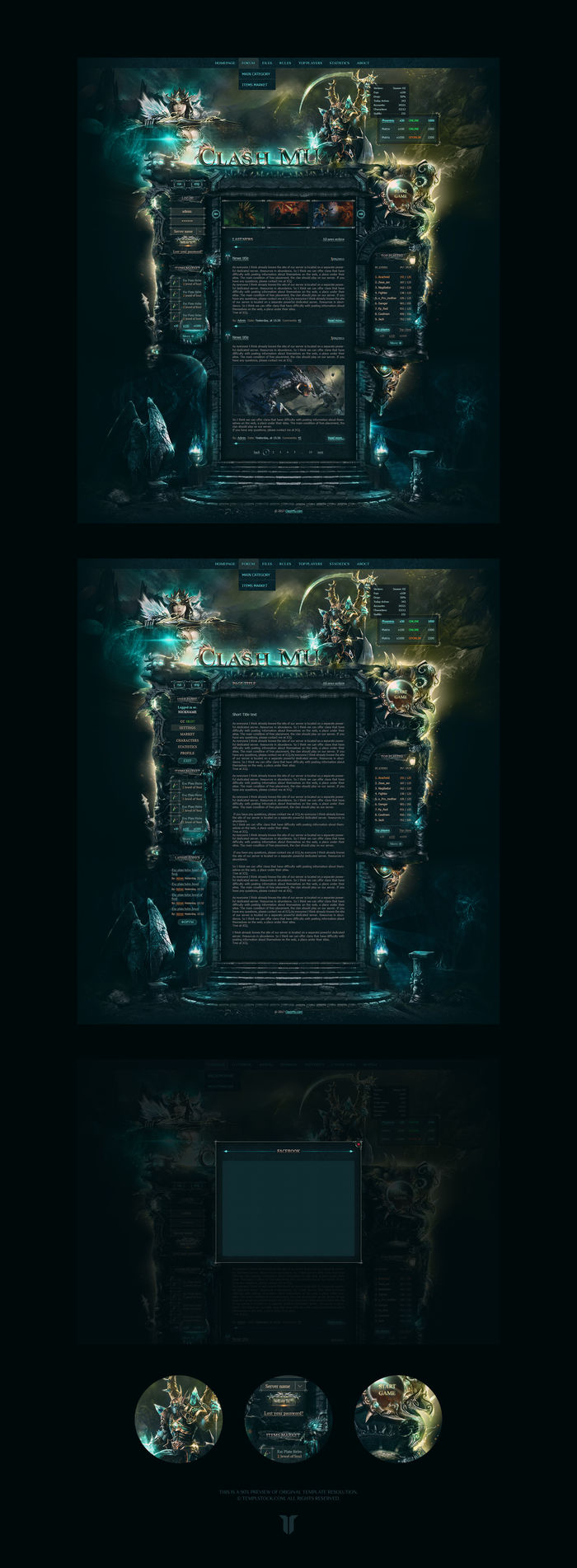 MU Clash Season 10 Game Website Template