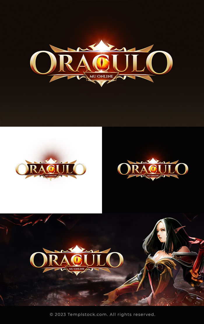 Oraculo Mu Game Editable Logo