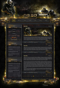 CS:GO Counter Terrorists Game Website Template