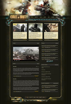 Future COD Game Website Template
