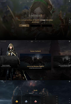 Lineage 2M Game Landing Template