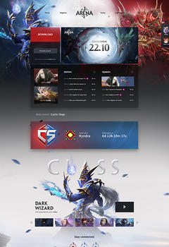 Mu Arena Game Website Template