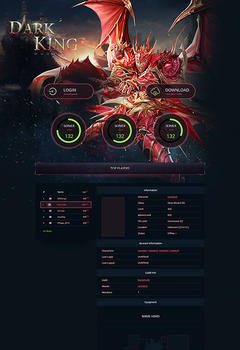 Mu Online Dark King Game Website Template
