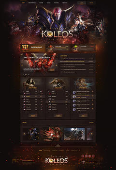 Mu Online Koleos Game Website Template