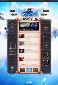 Mu Online SkyWorld Game Website Template