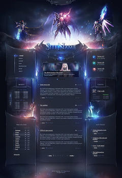 Mu Online Dark Angels Game Website Template