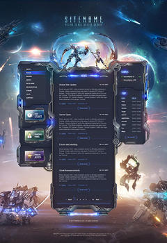 RF Force Tech Game Website Template
